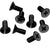 CRL 6x15mm Matte Black Flat Head Phillips Cover Plate Screws