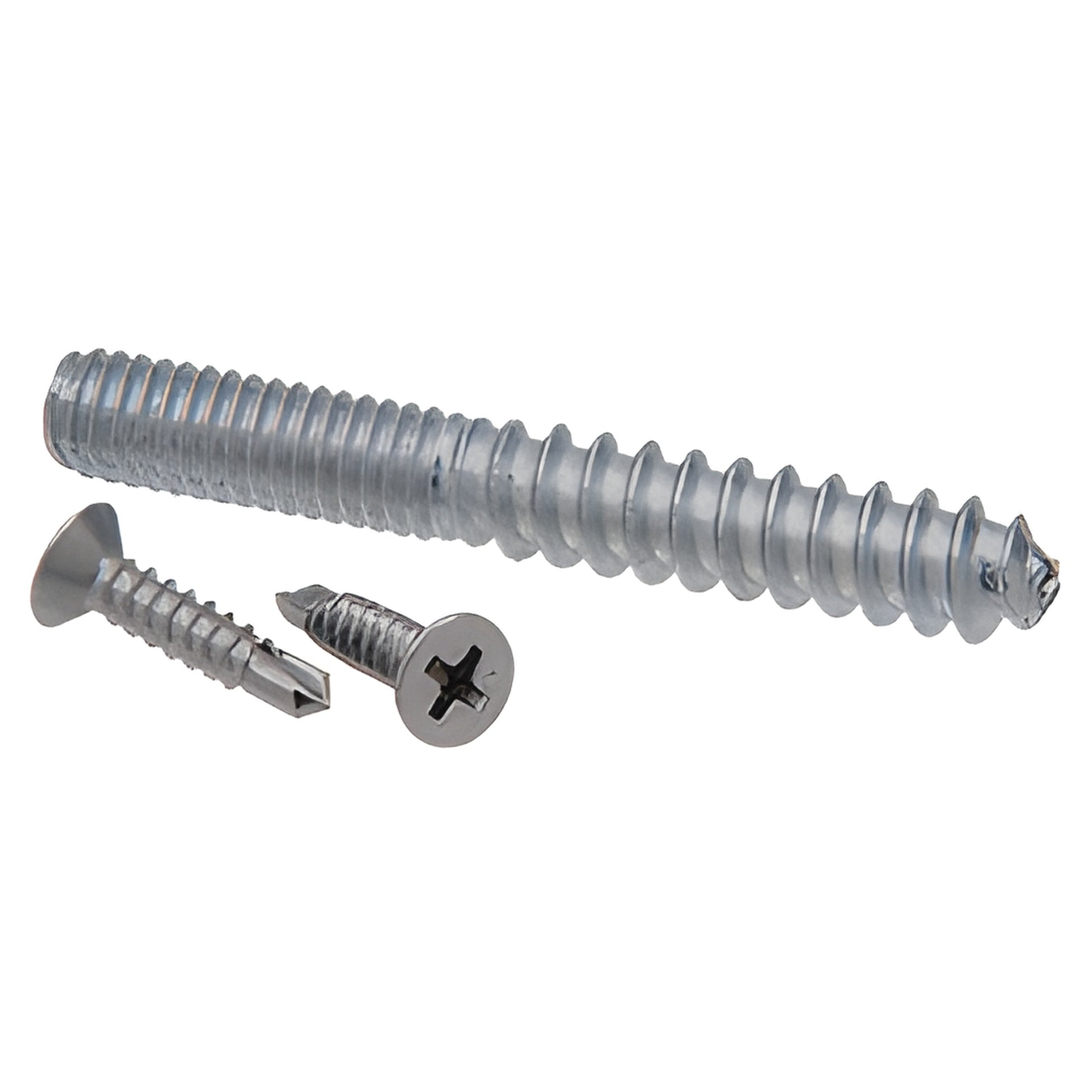 RSP3BS stainless replacement screw pack - two Phillips self-drilling screws and one hanger bolt