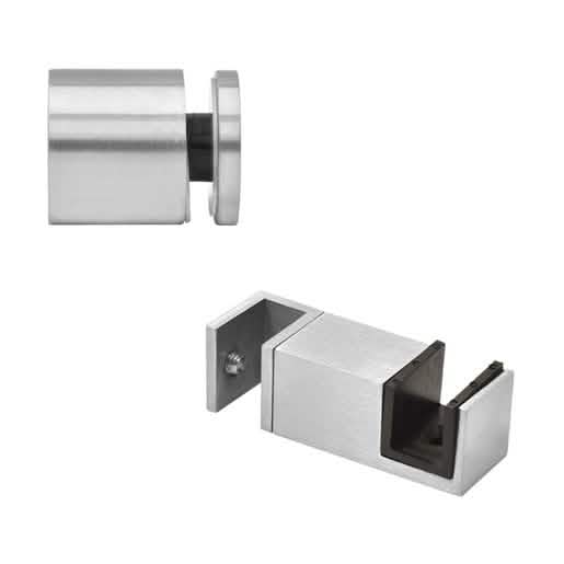 CRL Brushed Stainless Steel 90° Accessory Kit for Colonia Sliding Shower Door