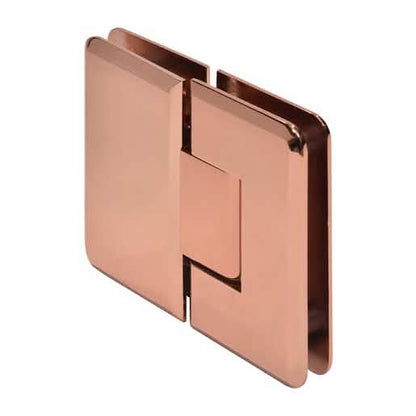 CRL Rose Gold 180º Glass-to-Glass Hinge for sleek, modern shower enclosures.