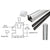 CRL Sky White 72in Rectangular 2x2-5/8in 90° Shower Corner Post Kit
