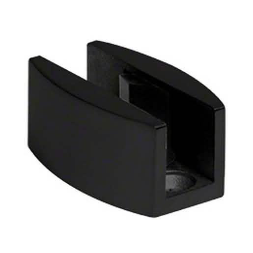 CRL Matte Black Laguna Series Adjustable Bottom Floor Guide for smooth sliding doors.