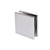 CRL Chrome Square Hole-in-Glass U-Clamp Glass Clamp for Fixed Panels