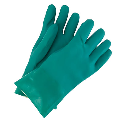 PVC Gloves, Green, 14" Cuff- 12 Pr / Bag