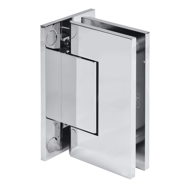CRL Polished Chrome Trento 337 Series Adjustable Wall Mount Full Back Hinge