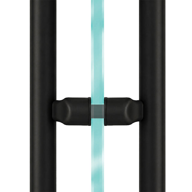 CRL Matte Black Performance Offset Mount Mid-Post for Ladder Pulls