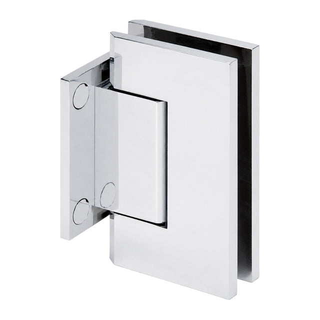 CRL Polished Chrome Trento 074 Series Wall Mount Short Back Plate Hinge