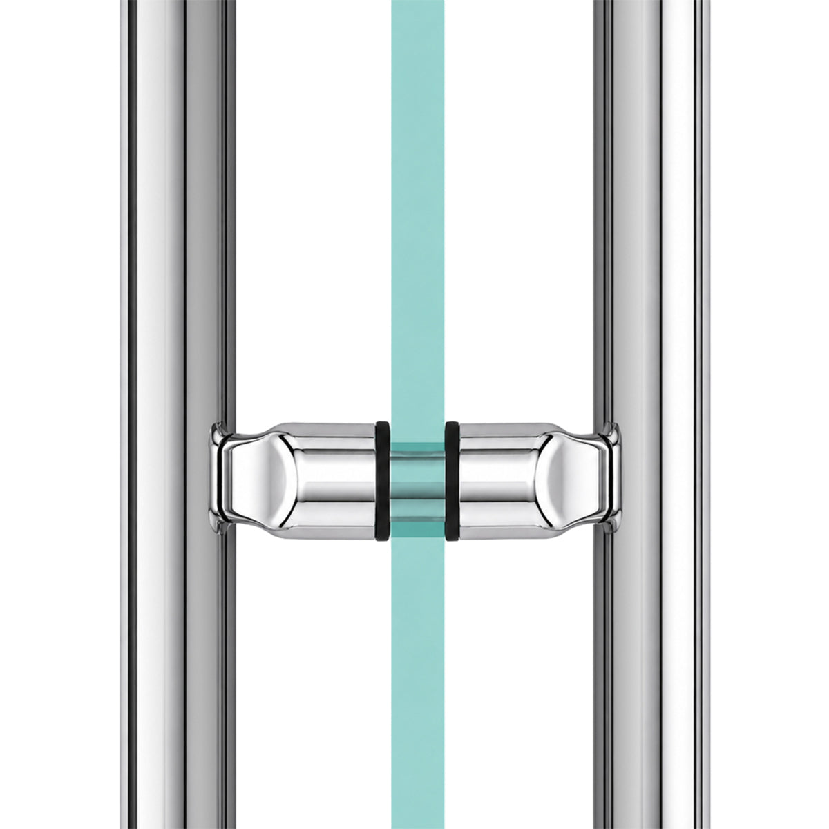 CRL Polished Stainless Performance Offset Mount Mid-Post for Ladder Pulls - LP0XPS