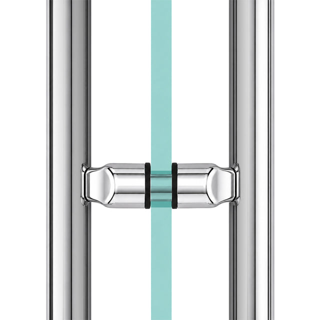 CRL Polished Stainless Performance Offset Mount Mid-Post for Ladder Pulls