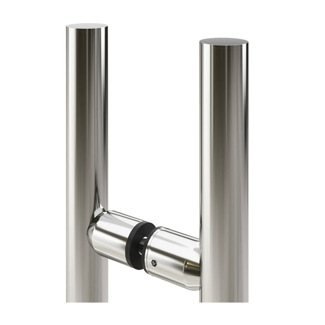 CRL Polished Stainless 24" Standard Ladder Style Back-to-Back Pull Handle