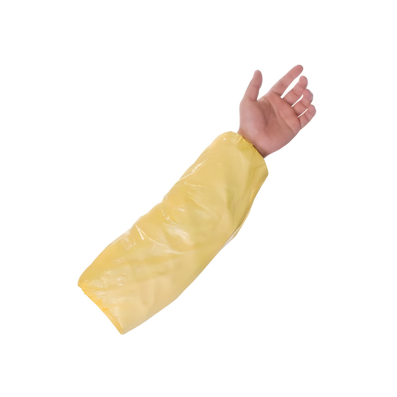 Stellar Disposable Poly Sleeves, Yellow- 100 / Bag - View 1