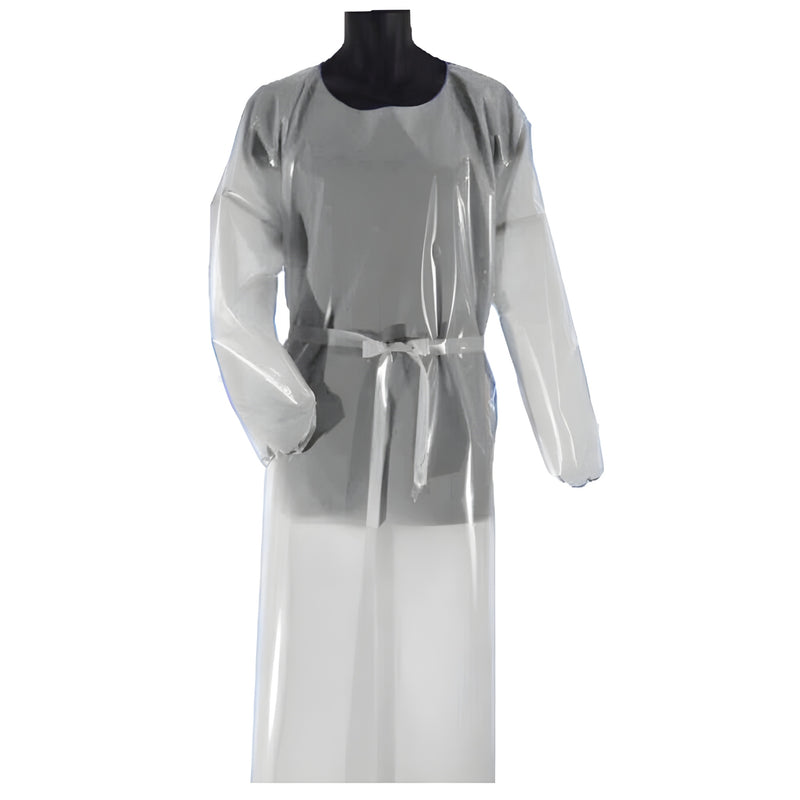 Stellar Polyurethane Gowns, 50', White- 1 Each - View 1