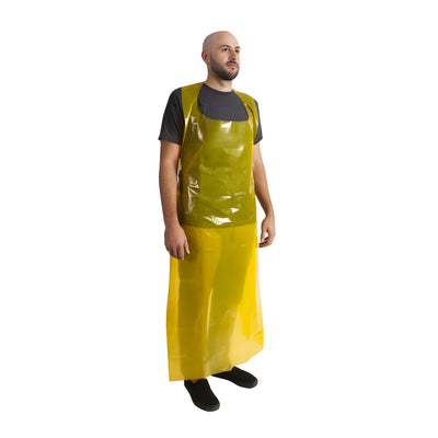 Stellar Yellow Polyethylene Apron, 3.0 mil - 250 / case
