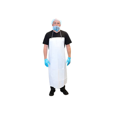 Vinyl Aprons, 6 mil, White -12 / Bag